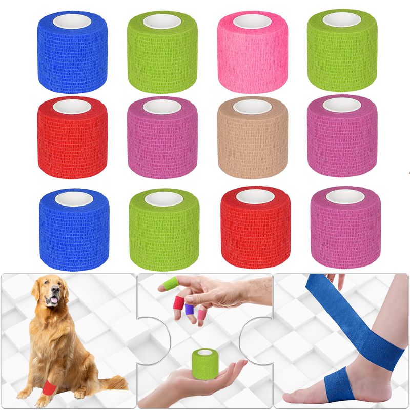 GENERICO - Vendaje Deportivo Autoadheribl 12pcs para los Dedos 5cmX45m
