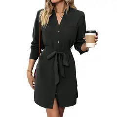 BLWOENS - Vestidos casuales de para mujeres - Negro