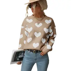 BLWOENS - Suéter de punto para Mujer - Marrón