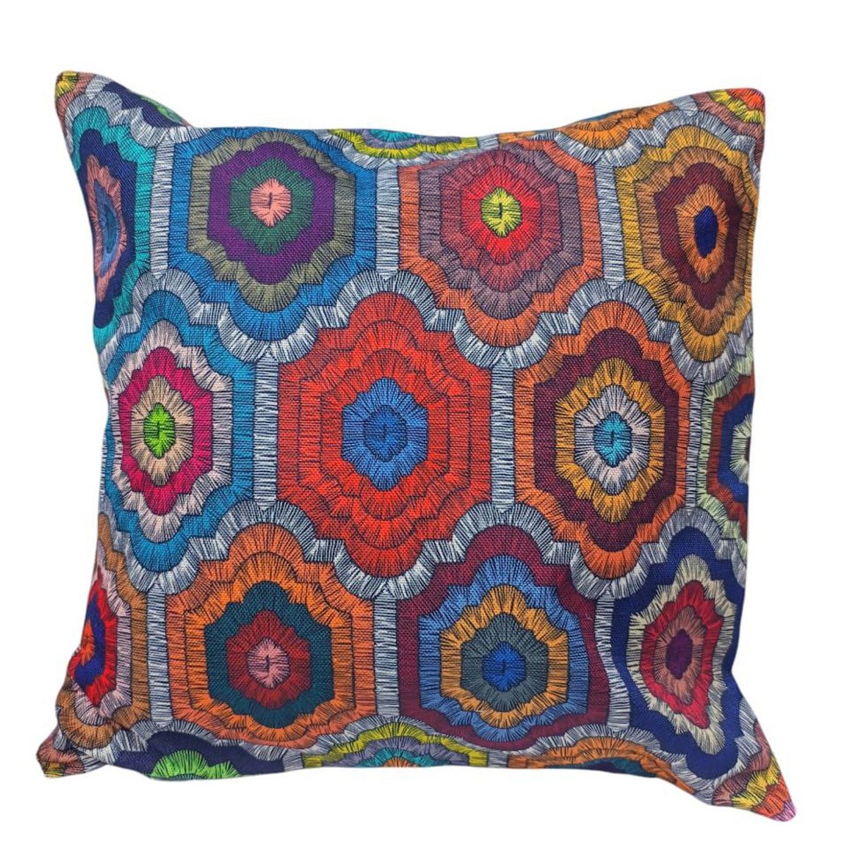 GENERICO - Pack de 2 fundas de Cojín Diseño Top Rombos colores