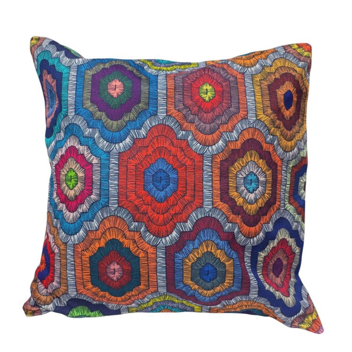 GENERICO - Pack de 2 fundas de Cojín Diseño Top Rombos colores