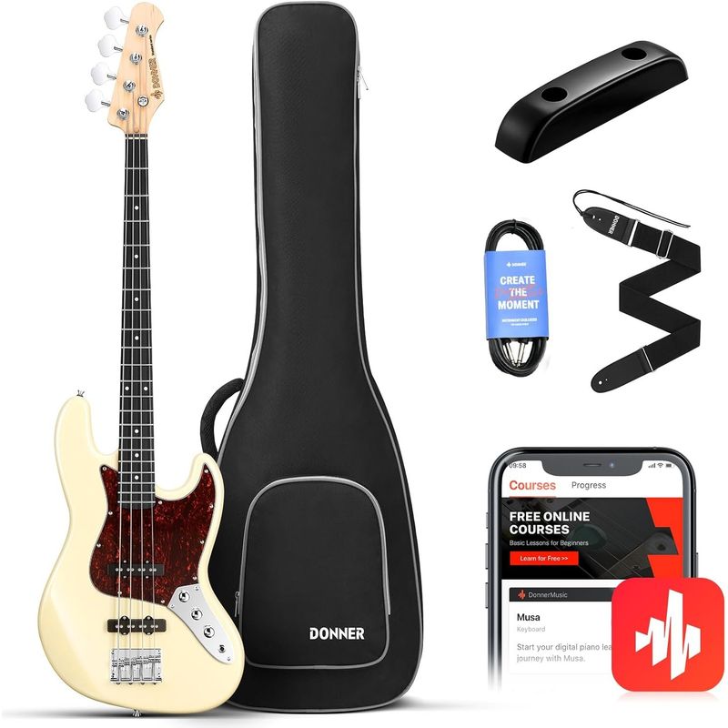 DEAN GUITARS - Bajo Eléctrico P Bass Vintage White Dpb-510Vw Donner
