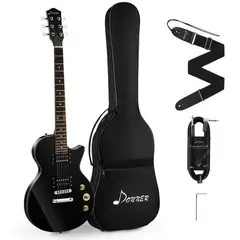 DEAN GUITARS - Guitarra Electrica Les Paul Hh Black Dlp-124B Donner