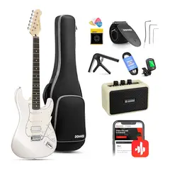 DEAN GUITARS - Guitarra Electrica Strat Ssh White Dst-152W Donner