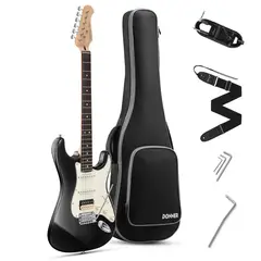 DEAN GUITARS - Guitarra Eléctrica Vintage Strat Ssh Black Dst-400B Donner
