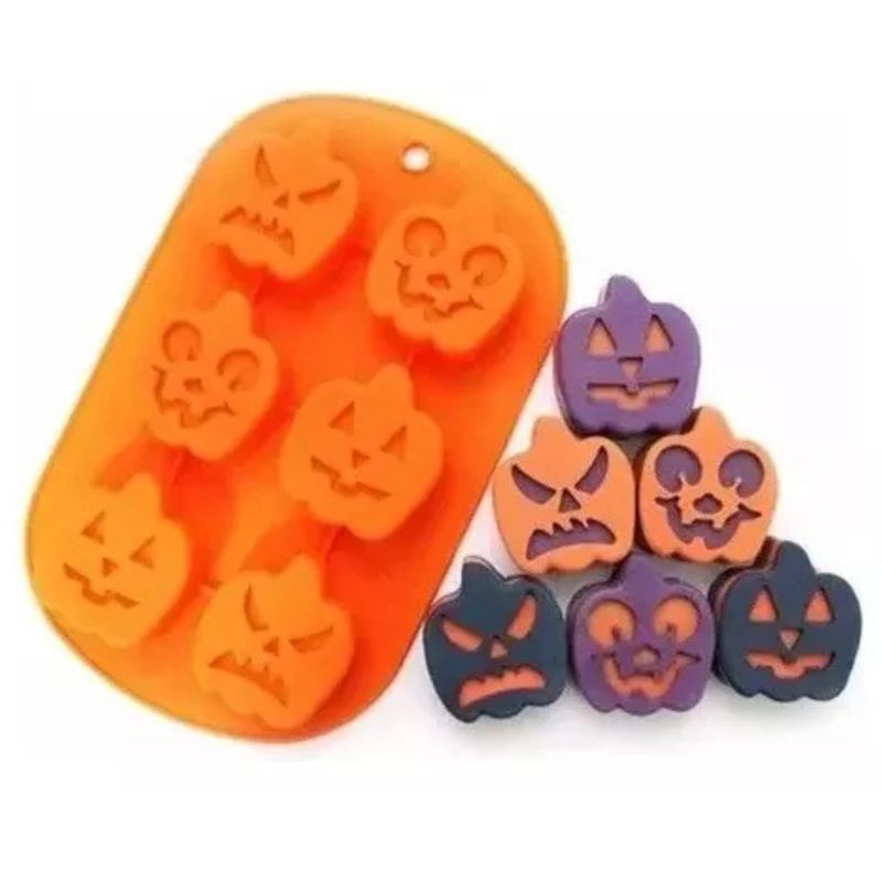 GENERICO - Moldes 6 Espacios Calabazas Halloween