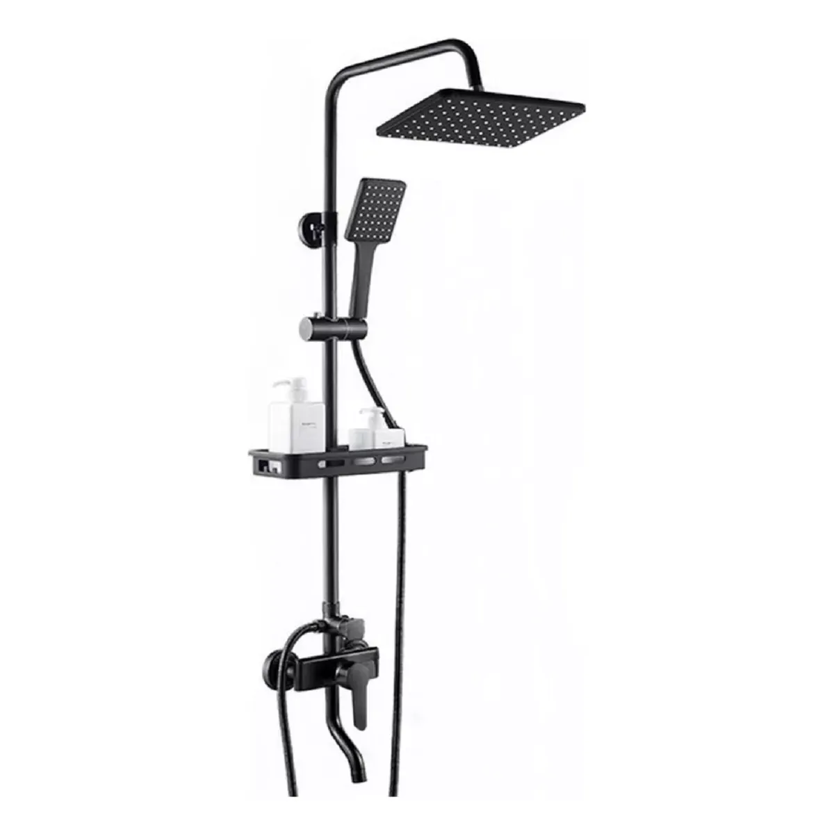 LABALAOS - Columna De Ducha Negra Mate - 3 Funciones