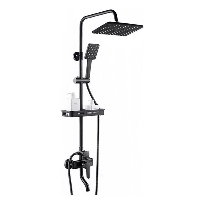 U BUY - Hermosa Columna De Ducha Negra Mate 3 Funciones