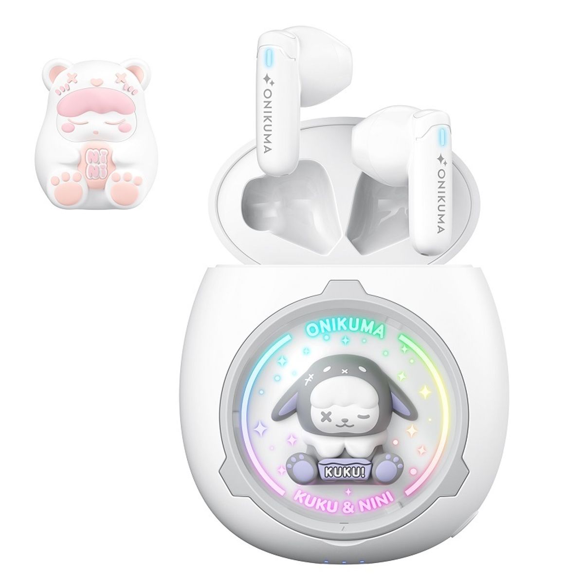 ONIKUMA - Audífonos Bluetooth Onikuma T302 Blanco