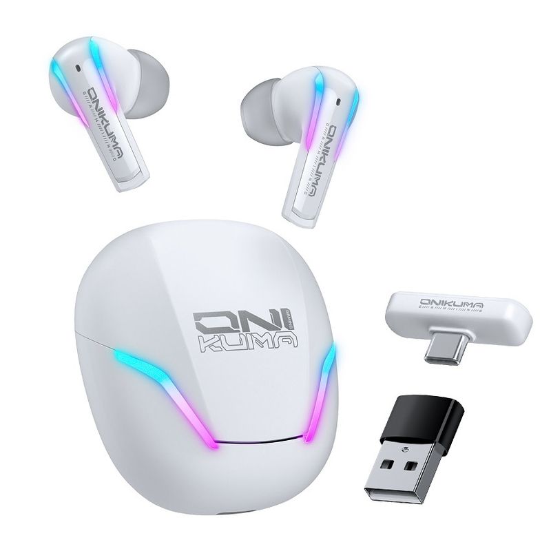 ONIKUMA - Audífonos Bluetooth Onikuma T27 Blanco