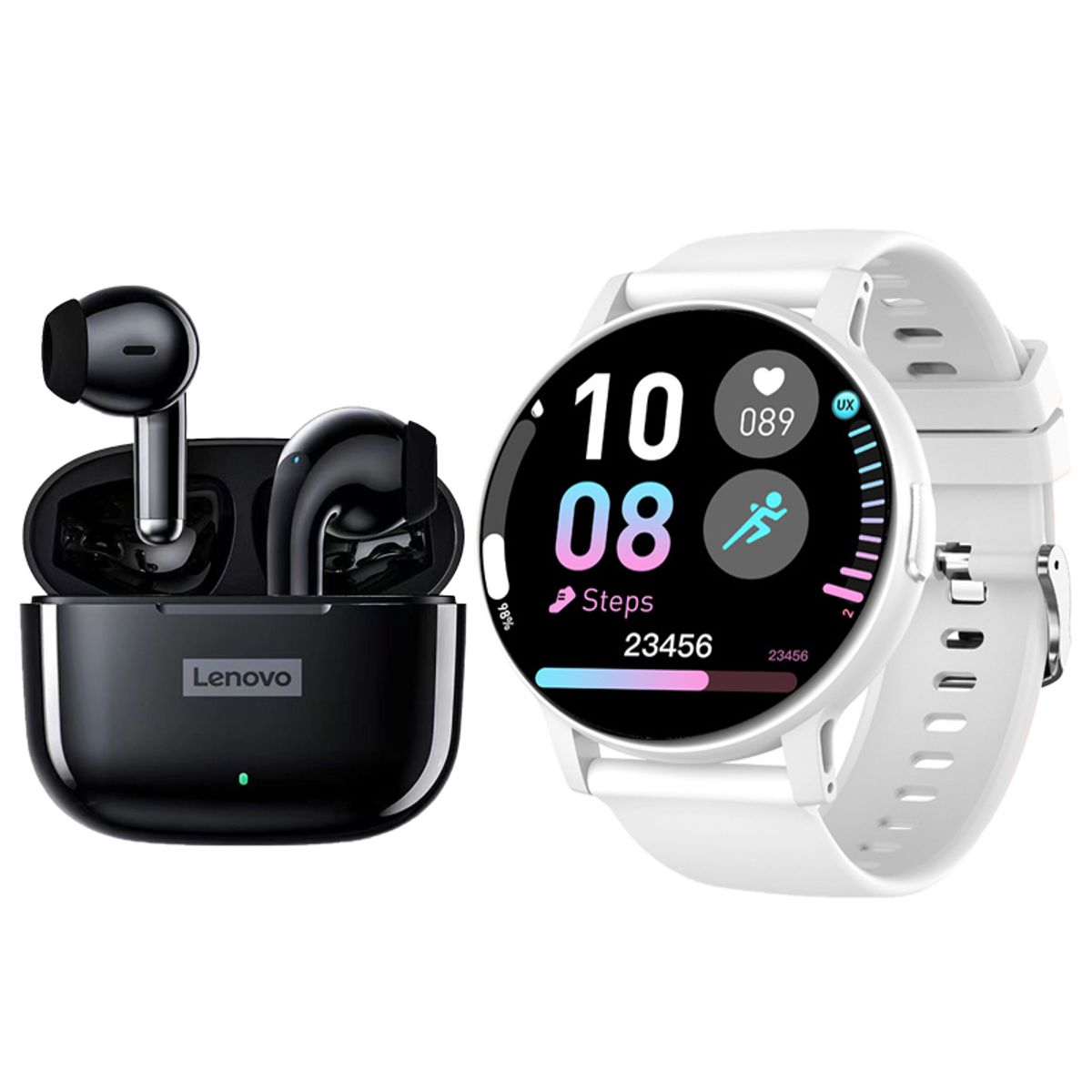 LENOVO - Lenovo LP40 PRO Audífonos Bluetooth y reloj inteligente