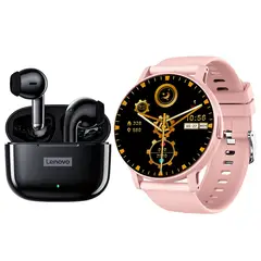 LENOVO - LP40 PRO Audífonos Bluetooth y reloj inteligente