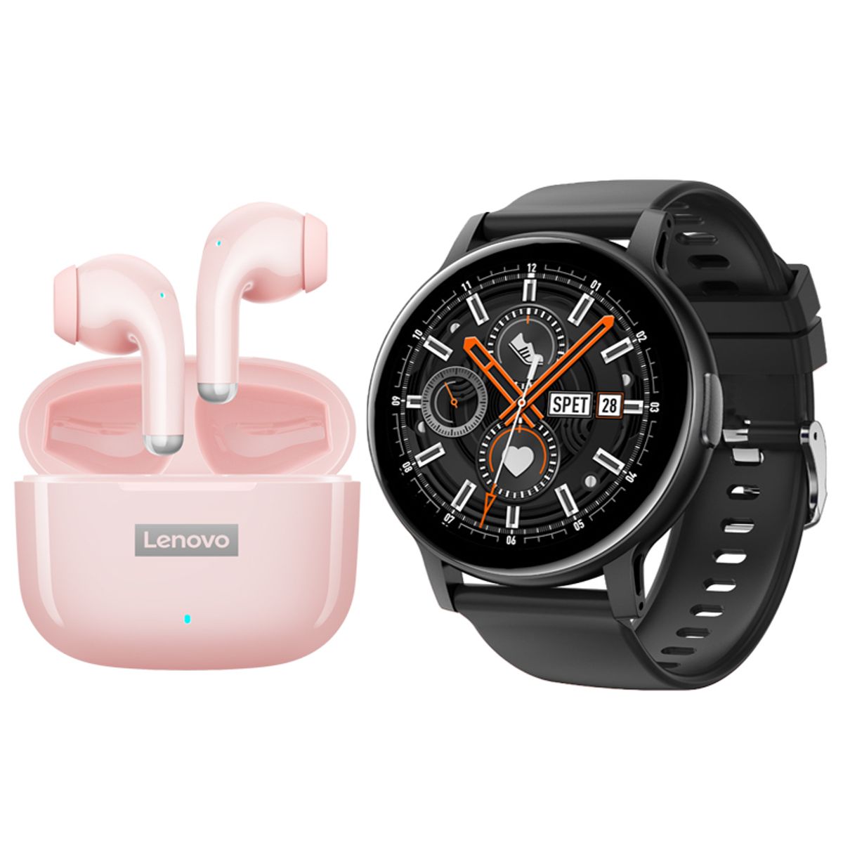 LENOVO - Lenovo LP40 PRO Audífonos Bluetooth y reloj inteligente