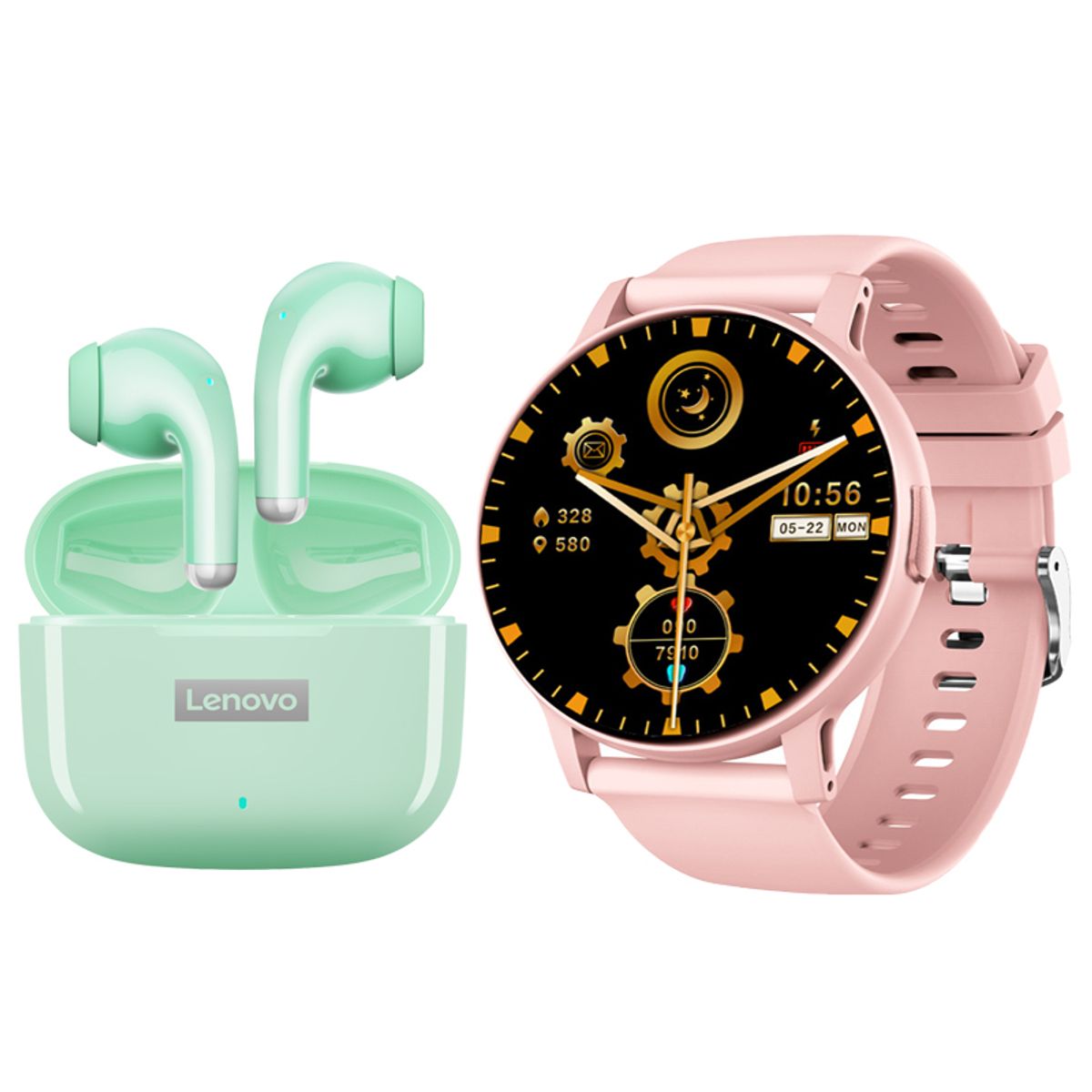 LENOVO - Lenovo LP40 PRO Audífonos Bluetooth y reloj inteligente