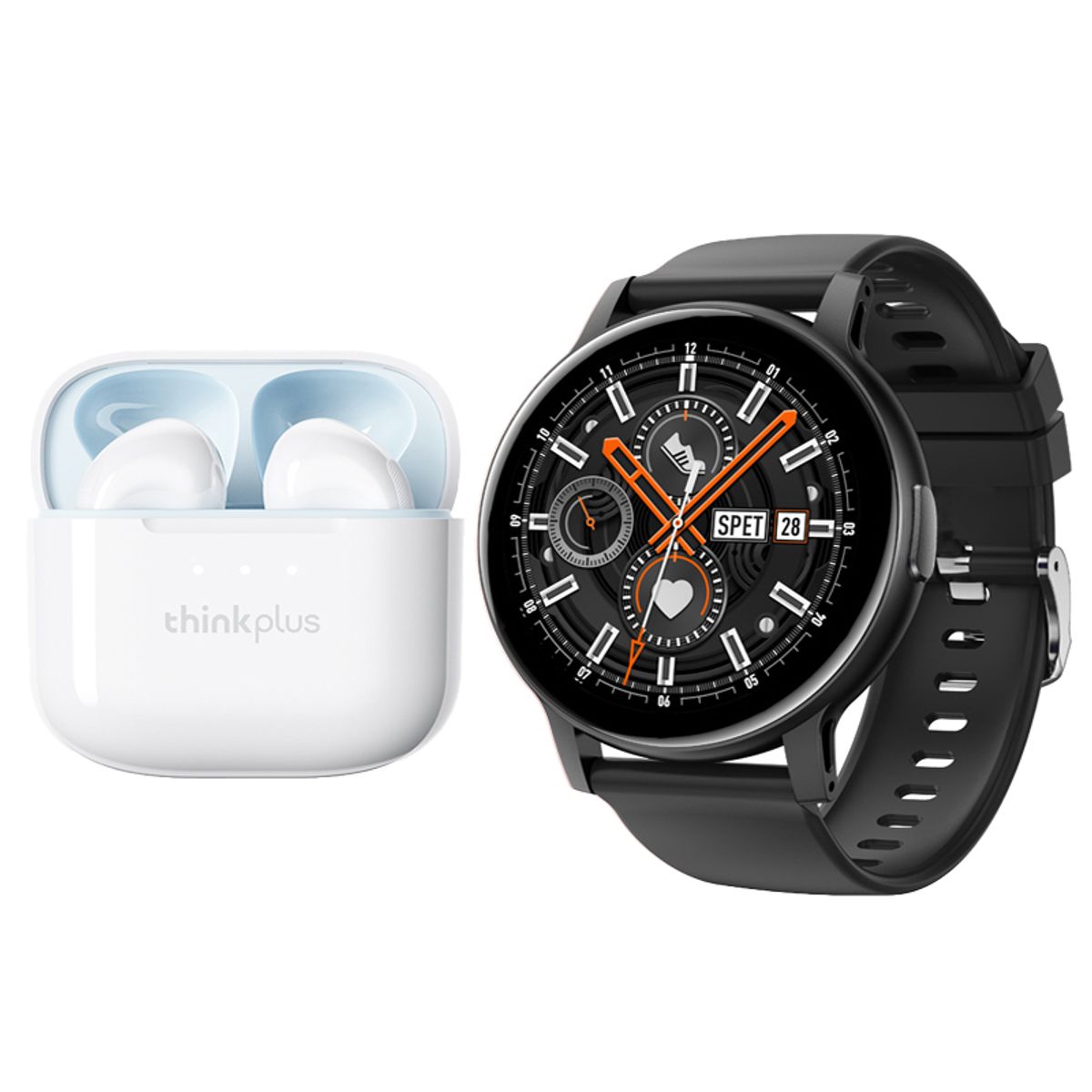 LENOVO - Audífonos Bluetooth Lenovo LP23 y reloj inteligente