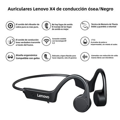 Imagen 2 del producto Audífonos Bluetooth X4 Audífonos de conducción ósea