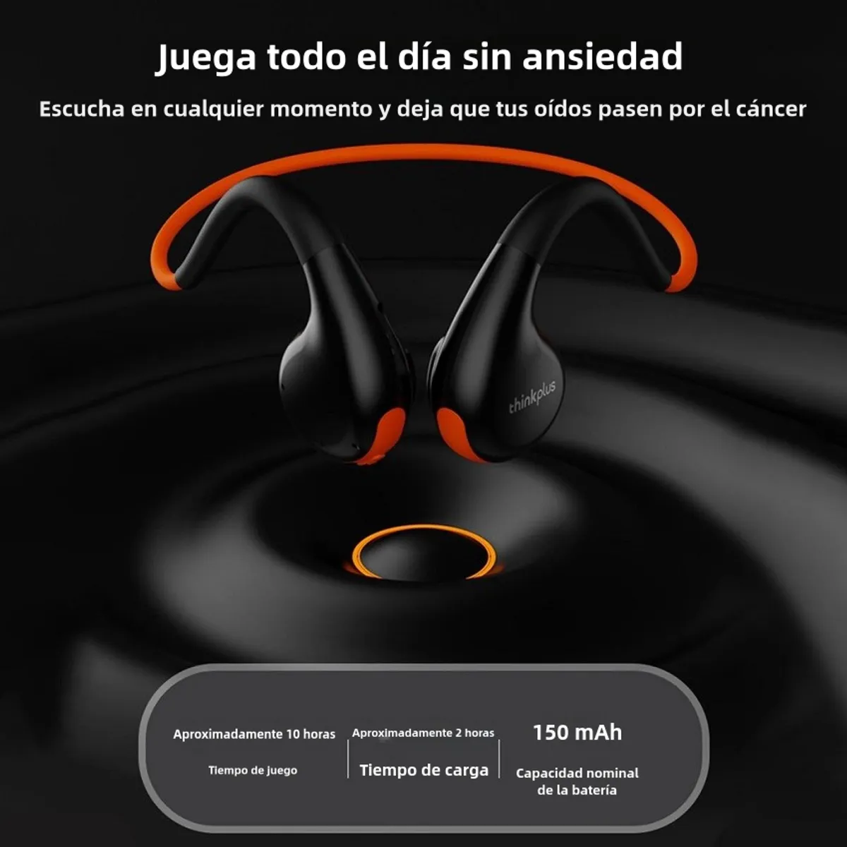 LENOVO - Audífonos de conducción ósea Lenovo X7 Negro