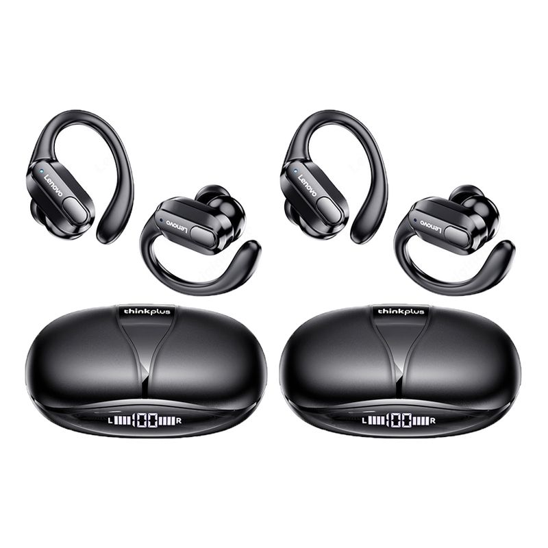 LENOVO - Pack 2 Audífonos Bluetooth XT80 Lenovo Negro