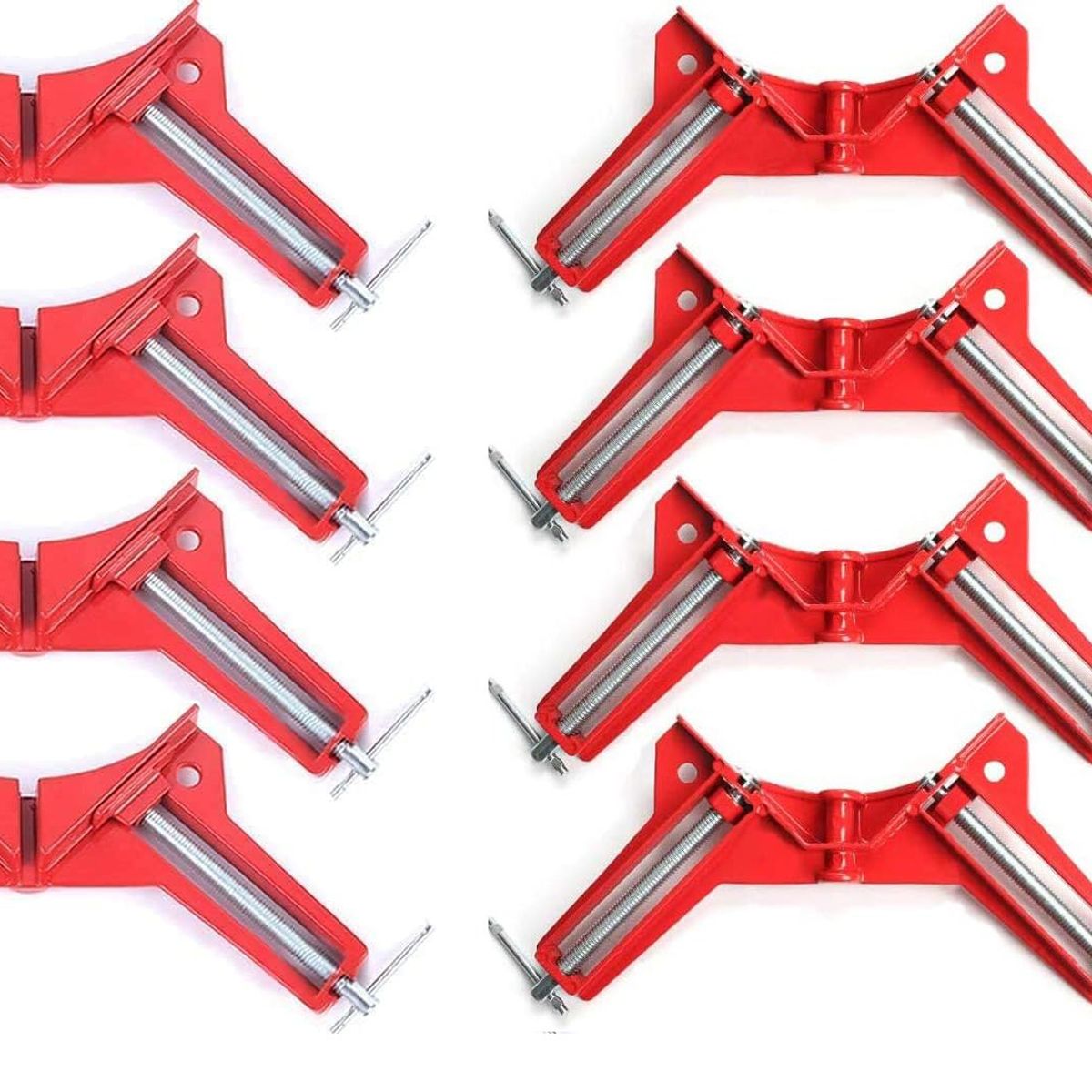 KUANGYE - Pack X8 Prensa Escuadra Esquinera Madera Prensa Carpintero