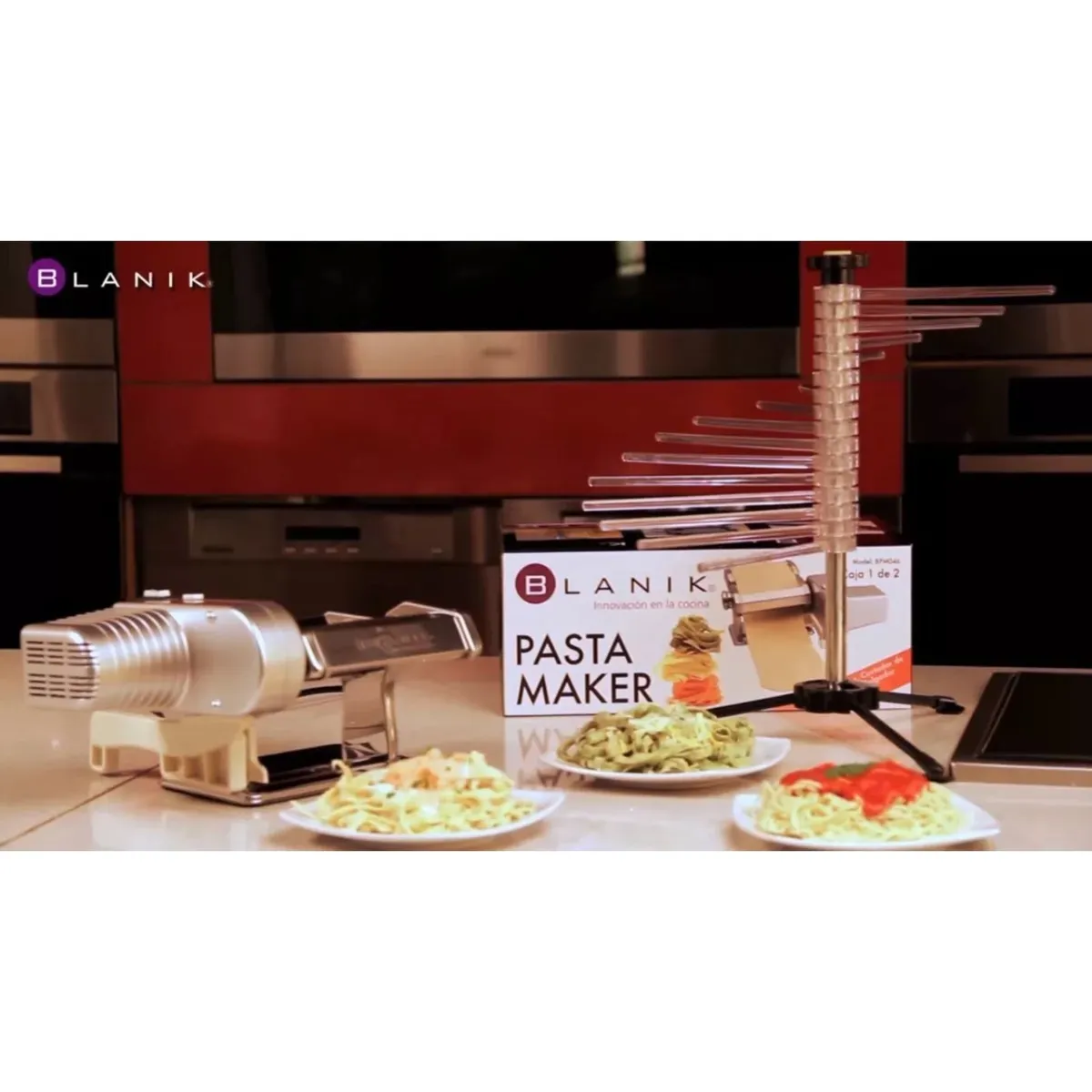 BLANIK - Maquina De Pasta Blanik Bpm046 Amasador Cortador