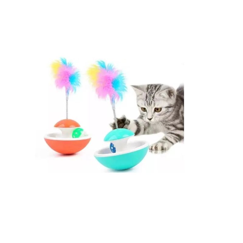 GENERICO - Jueguete Vaso De Plumas Divertido Para Gatos