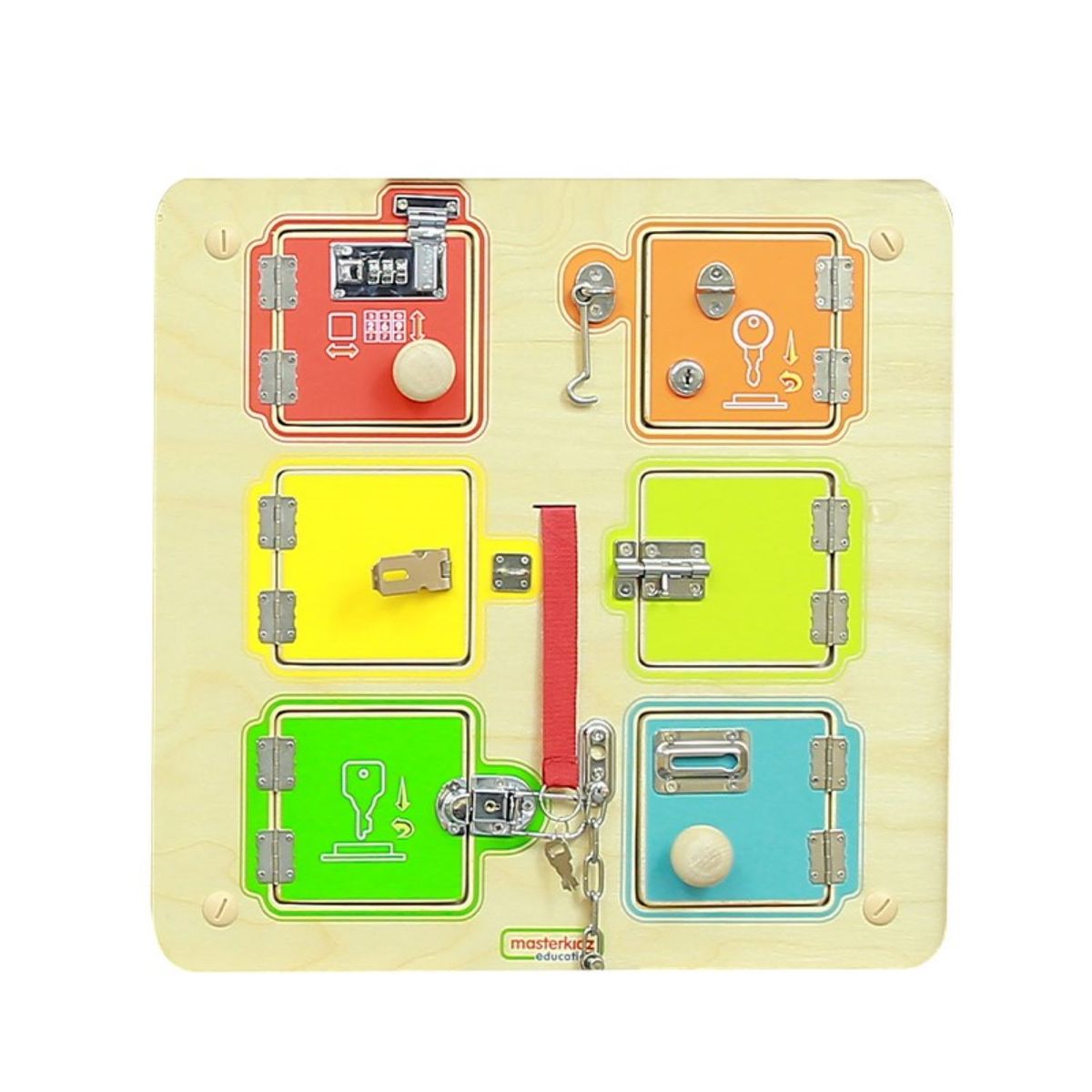 MASTERKIDS - Puerta con llave para aprendizaje -Tablero de Pared