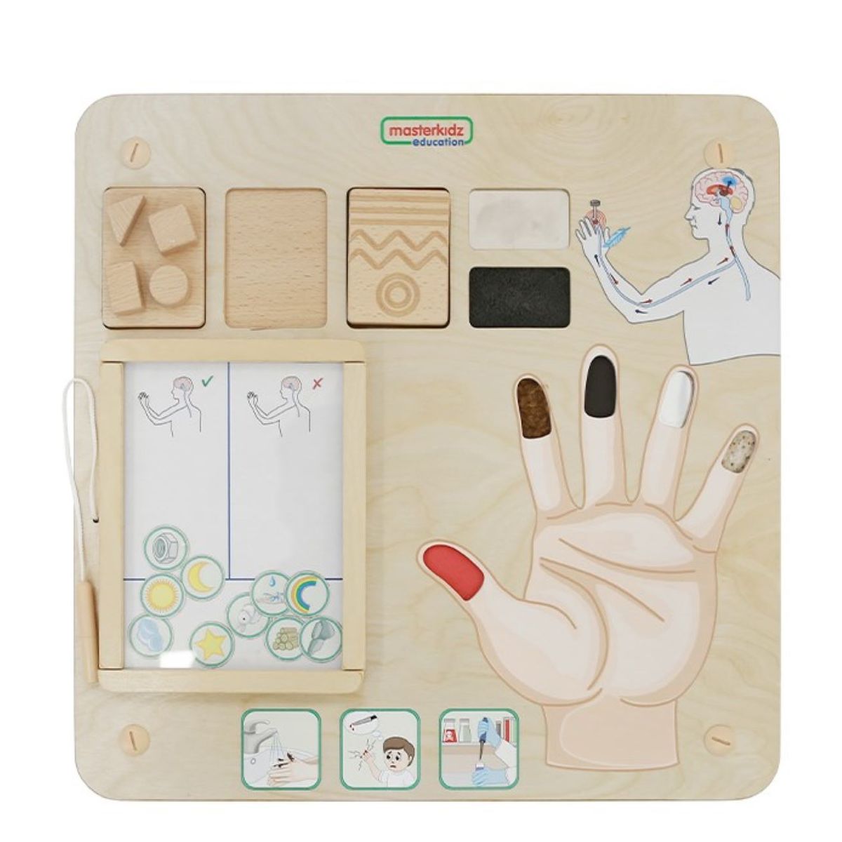 MASTERKIDS - Sentido del Tacto -Tablero de Pared