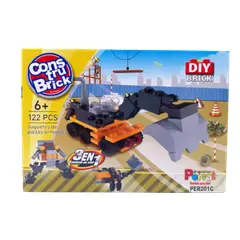 PERROT - Construbrick Excavadora 3 en 1 Juguetes