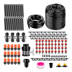 ESHOPANGIE - Kit De Riego Por Goteo 40+10 Metros Ahorro Agua 177 Piezas.