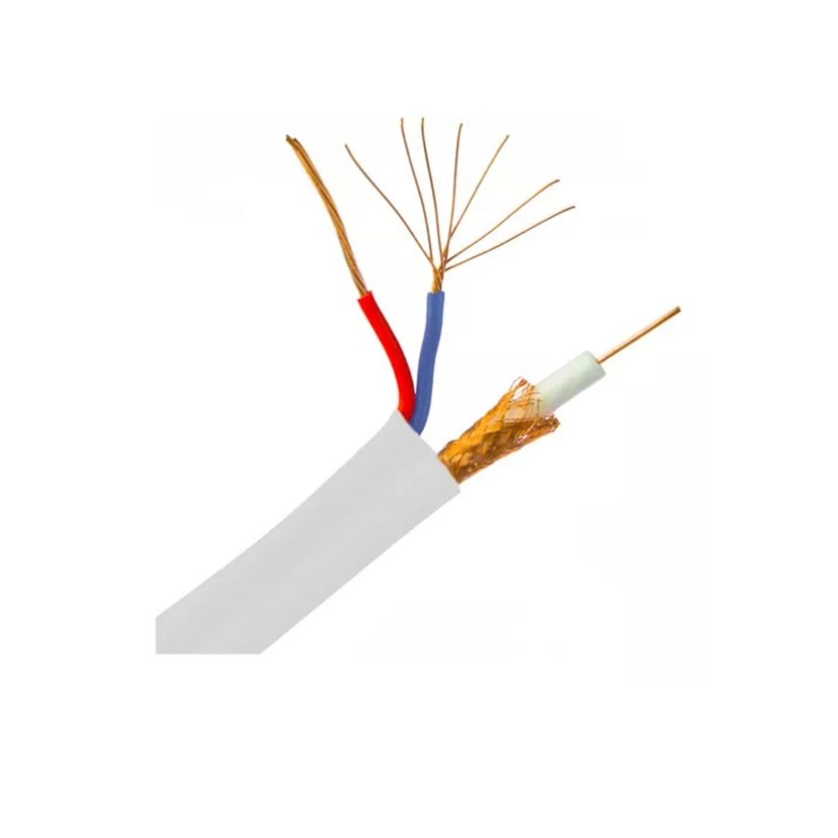 ESHOPANGIE - Cable Coaxial Video De Cobre 100 Metros Syv75-3+2c