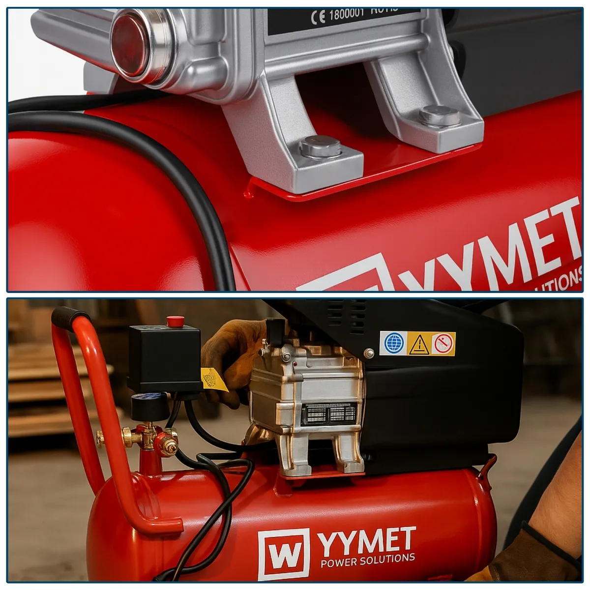 GENERICO - Compresor De Aire 24 litros 2 Hp Wyymet