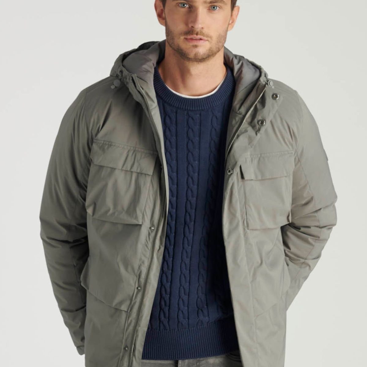 NEW MAN - Parka Montagne Heritage Gris Newman