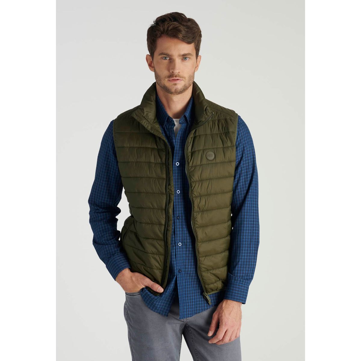NEW MAN - Vest Pontivy Heritage Beige Newman