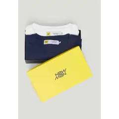 NEW MAN - Polera Toledo Heritage Azul Newman