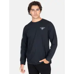 MAUI AND SONS - Polera ML Lagoon Negro Hombre - Negro