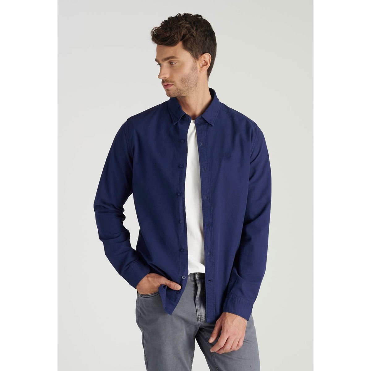 NEW MAN - Camisa Charlie Avant-Garde Azul Newman