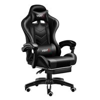 Silla Gamer GX2000 Reclinable Profesional con Reposapiés-Negro