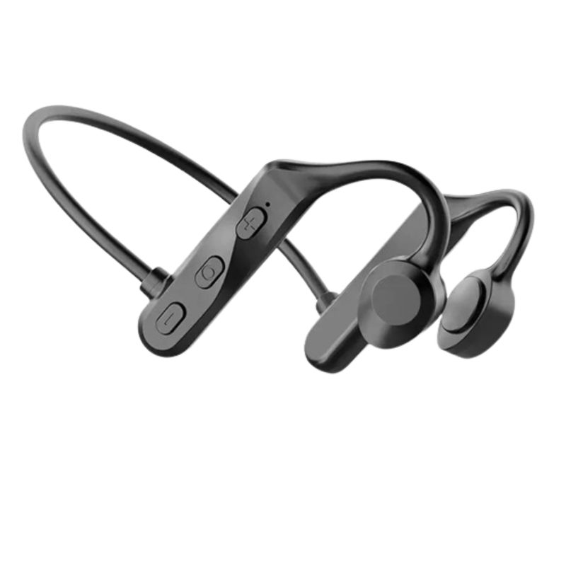 GENERICO - Audífonos Conducción Ósea Treqa Negros Bluetooth Deportivos Ligeros