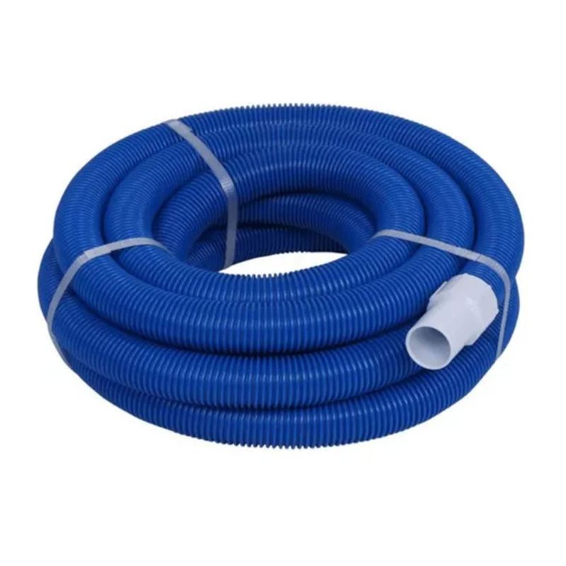 MUNDO MAGIA - Manguera Limpia Piscina 1 1/2 X 7.5mt Azul Con Terminales