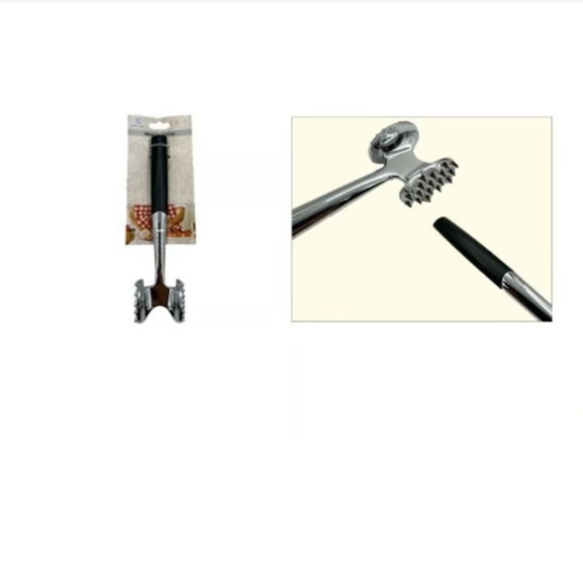 GENERICO - Martillo Ablandador De Carne Acero Inoxidable