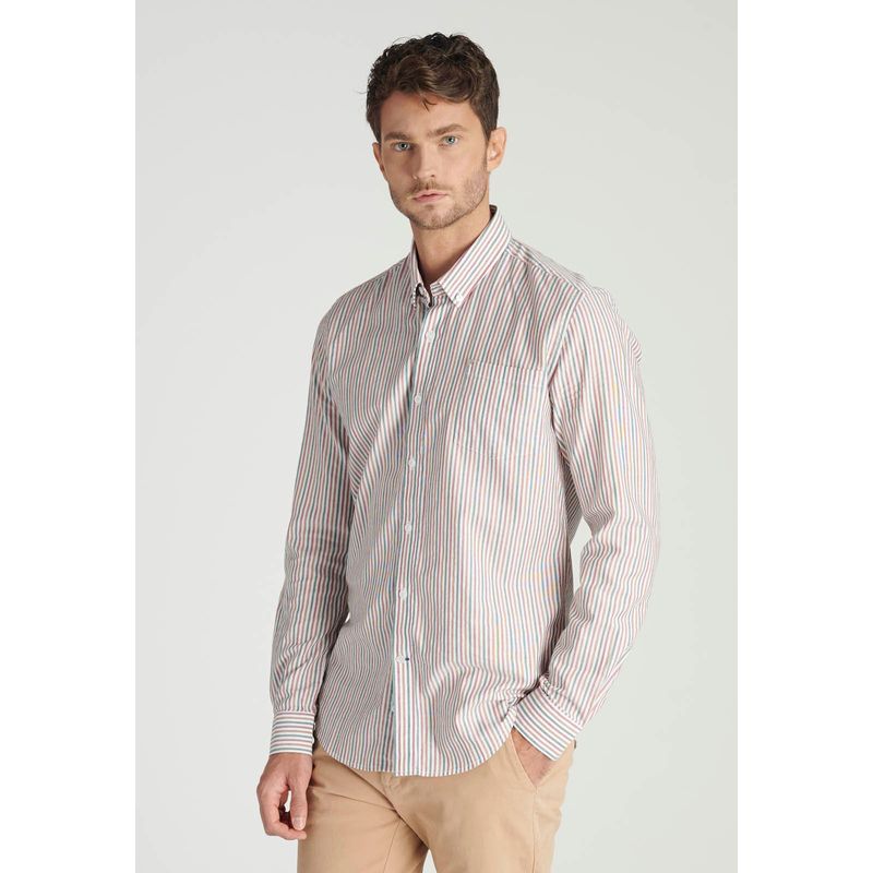 NEW MAN - Camisa Norwich Heritage Rojo Newman