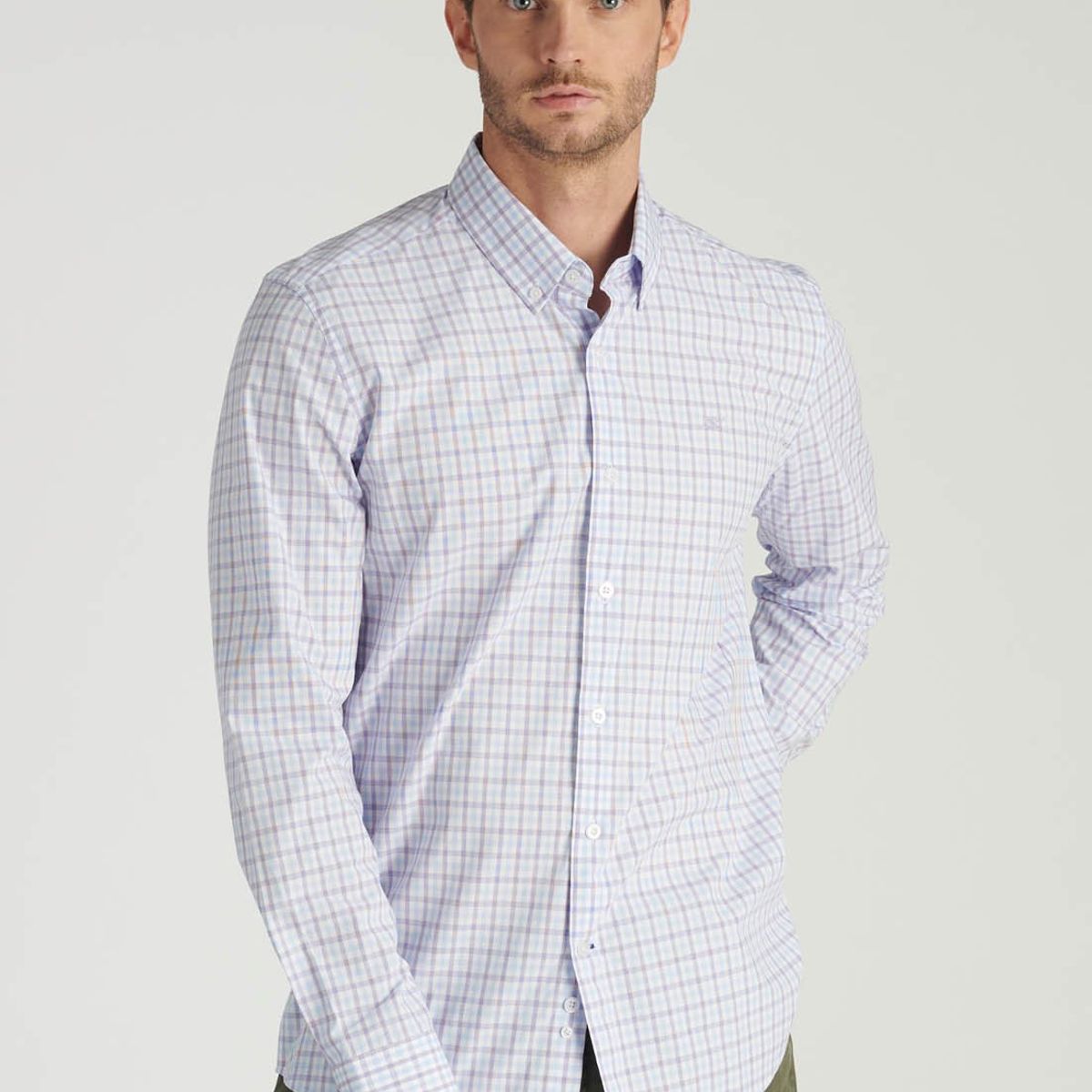 NEW MAN - Camisa Leo Business Azul Newman