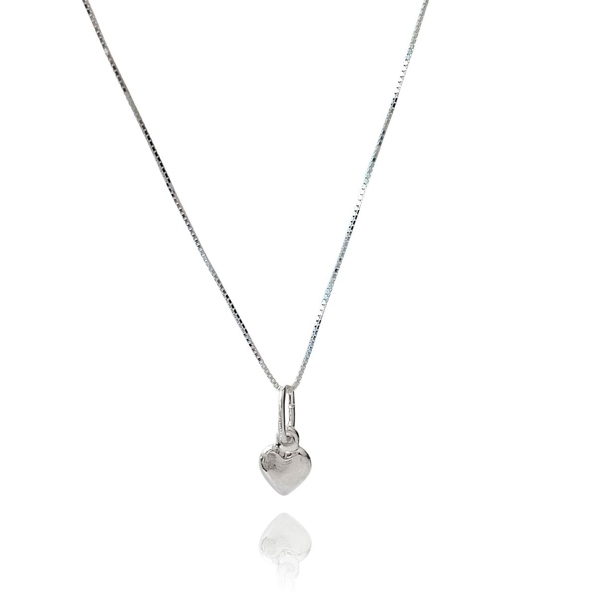 COGGIOLA - Collar Corazón Melisa Pequeño Plata Fina 925