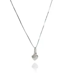 ANDREA COGGIOLA JOYAS - Collar Corazón Melisa Pequeño Plata Fina 925