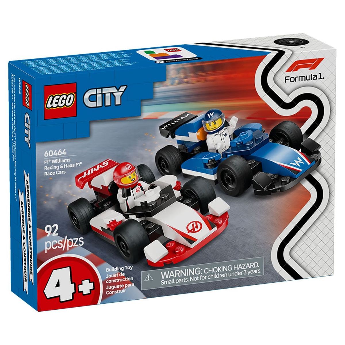 LEGO - LEGO Autos de F1® Williams Racing y Haas F1® (60464)