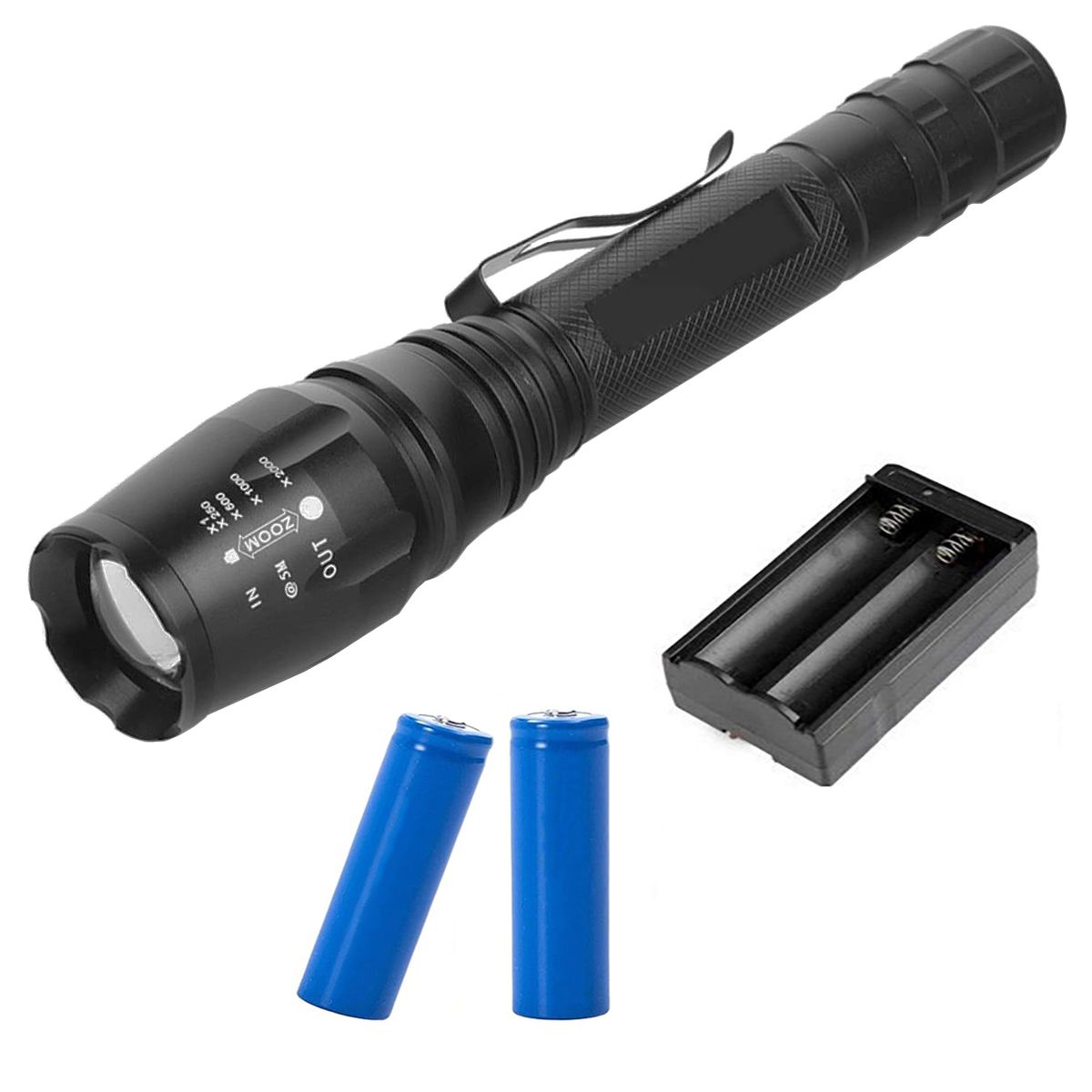 OEM - Linterna Led Táctica Zoom Potente Recargable Larga Distancia