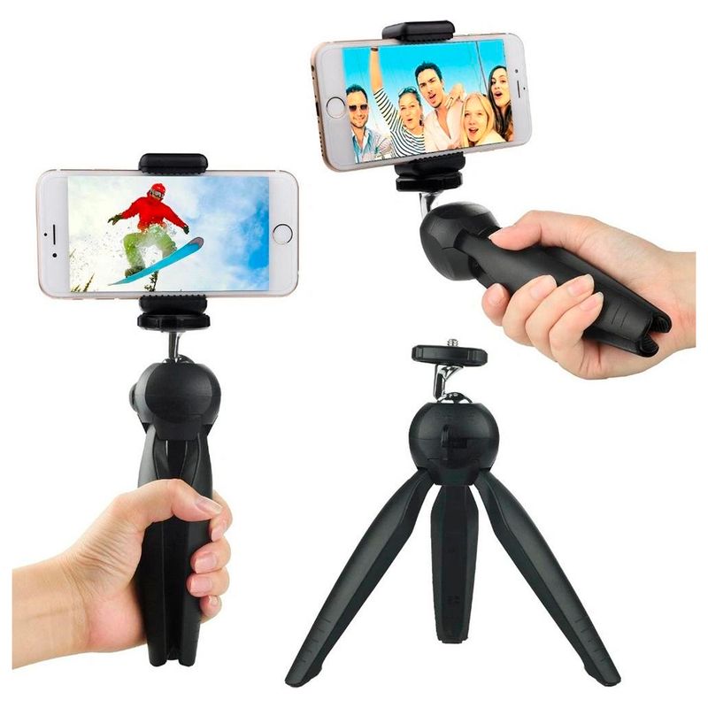BOCCINI - Soporte Tripode Para Celular Extendible Giratorio Portable