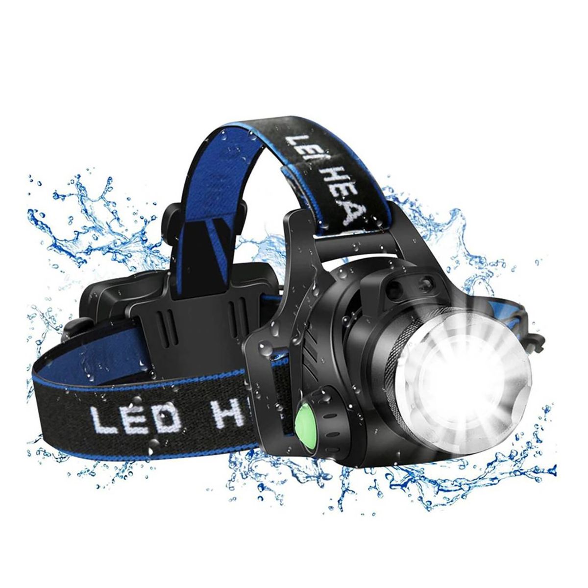 OEM - Linterna Frontal Cabeza Led Cintillo Minero Caza Recargable