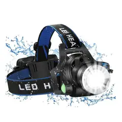 OEM - Linterna Frontal Cabeza Led Cintillo Minero Caza Recargable