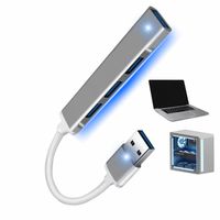 Hub Usb 4 Puertos 3.0 Adaptador Multipuerto Para Pc Notebook